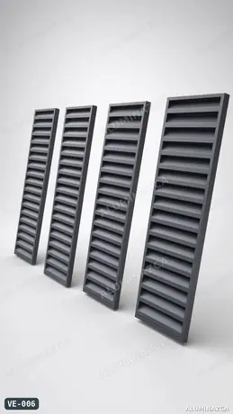 Hojas de persiana en aluminio negro – código VE-006